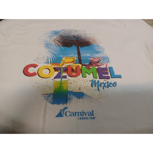 Summer Women's Tee Cozumel White with Tropical Colors Medium - Picture 2 of 3
